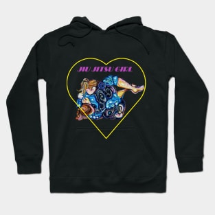 Jiu-Jitsu Girl - BJJ Art - Dreamscape Guard - By Kim Dean Hoodie